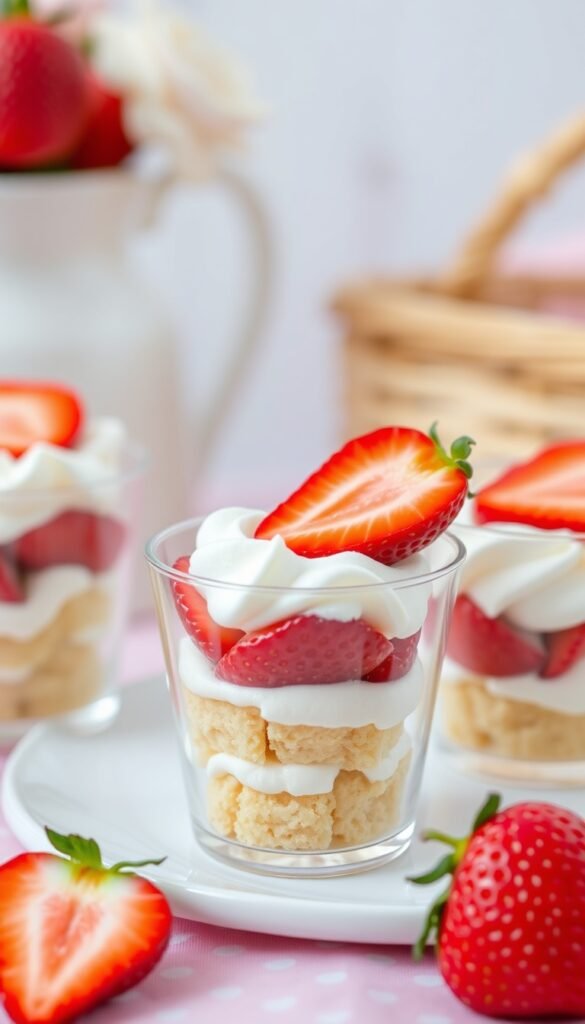 Strawberry Shortcake Bites