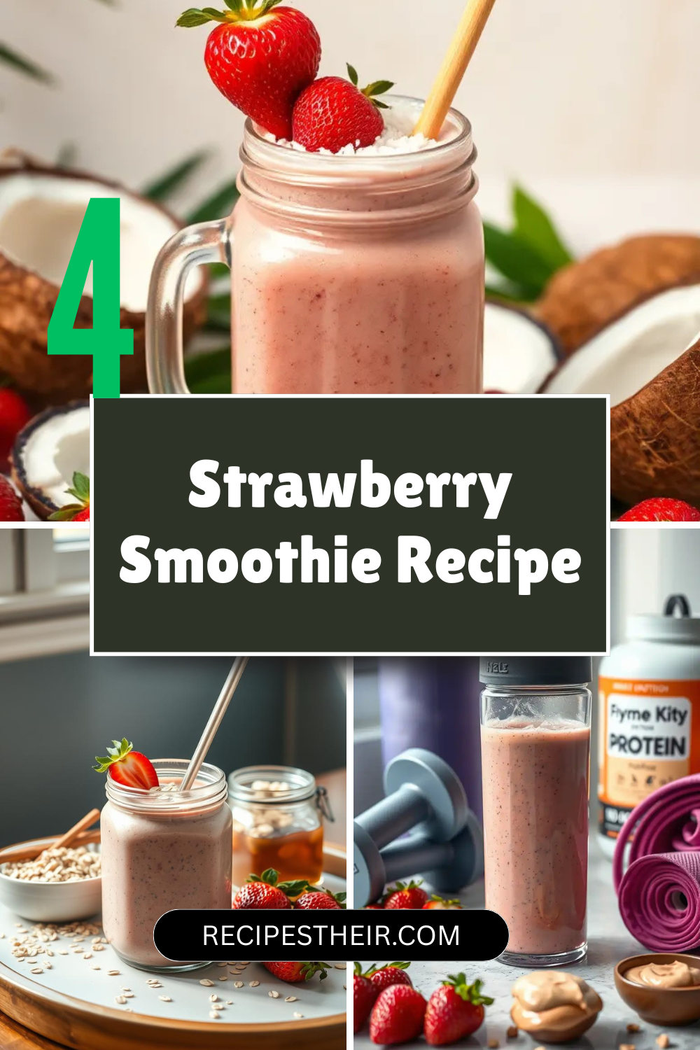 4 Strawberry Smoothie Recipe Ideas for a Refreshing Boost - Recipes Their