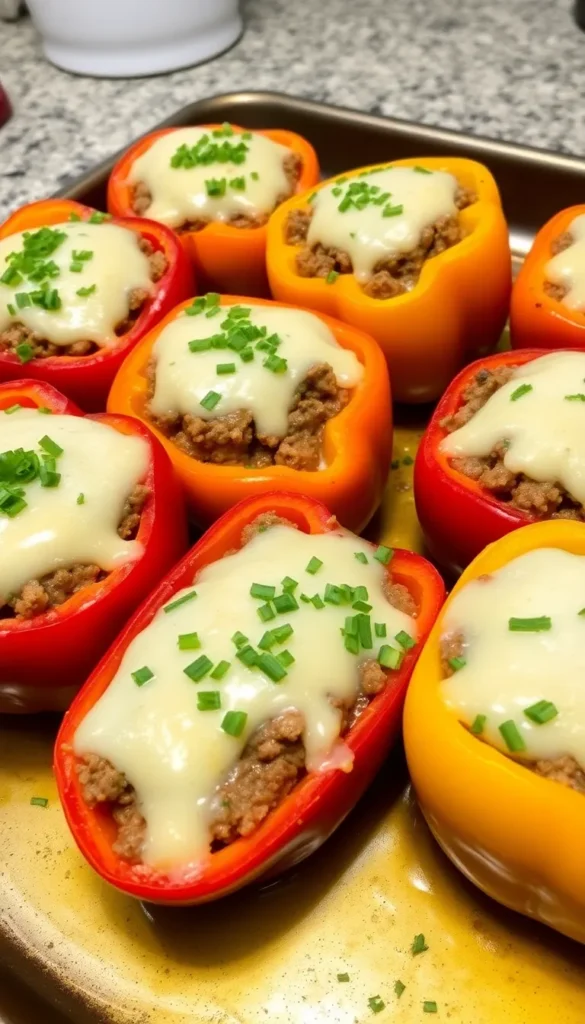 Stuffed Bell Peppers (No Rice)