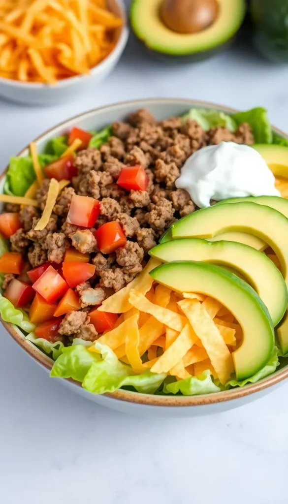 Taco Salad with Ground Beef