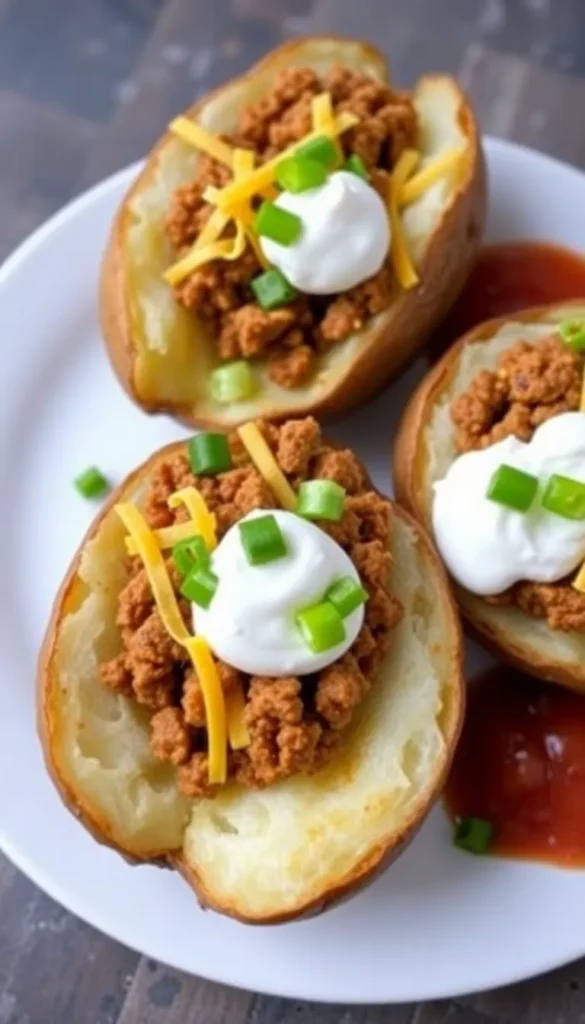 Taco Stuffed Potatoes