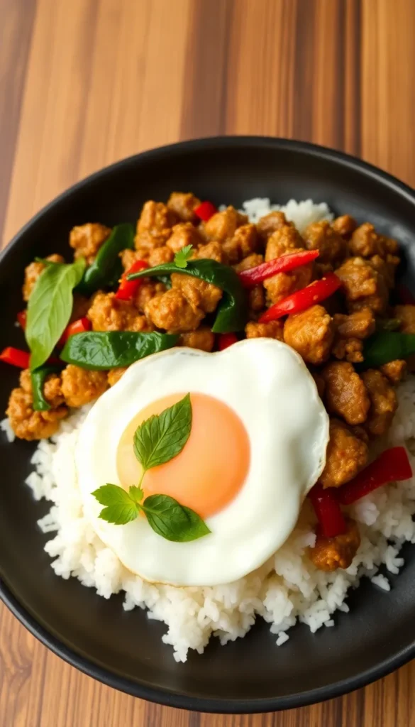 Thai Chicken Basil Stir-Fry (Pad Krapow Gai)