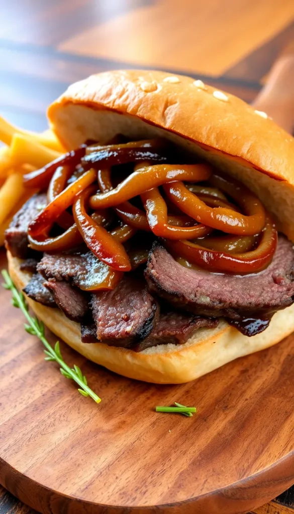 Top Round Steak Sandwiches