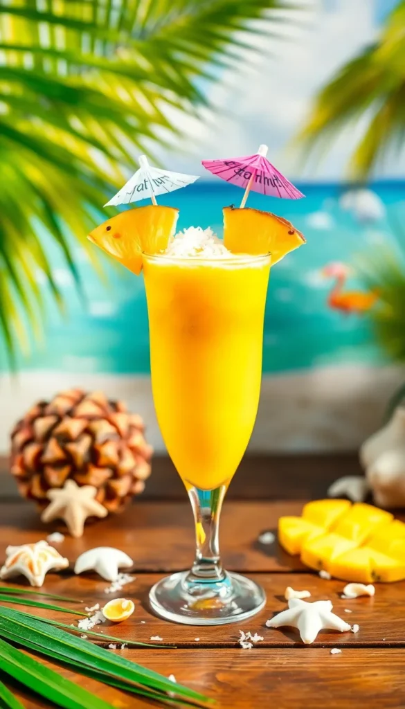 Tropical Mango Pineapple Smoothie