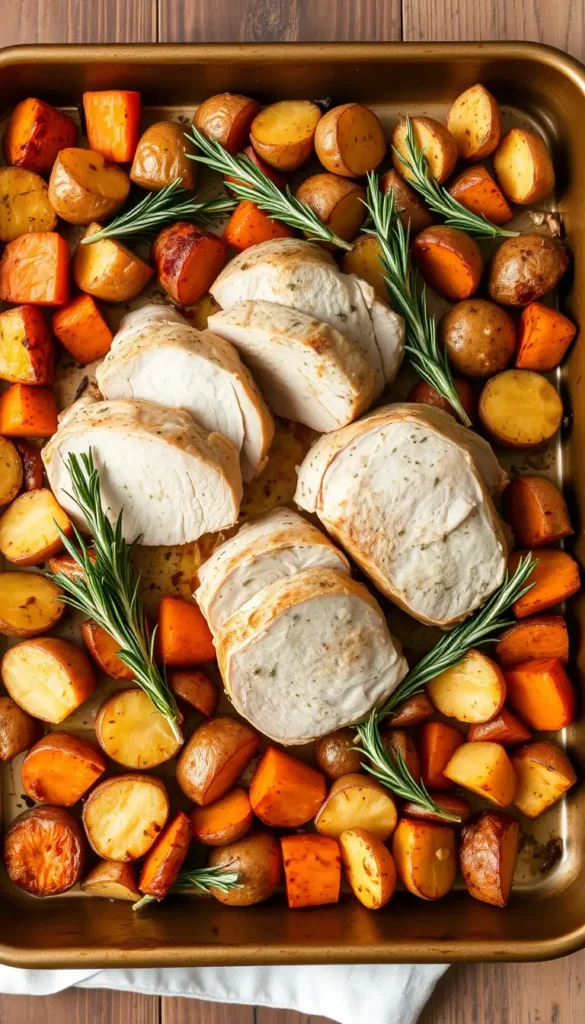 Turkey Breast Tenderloin Sheet Pan Dinner