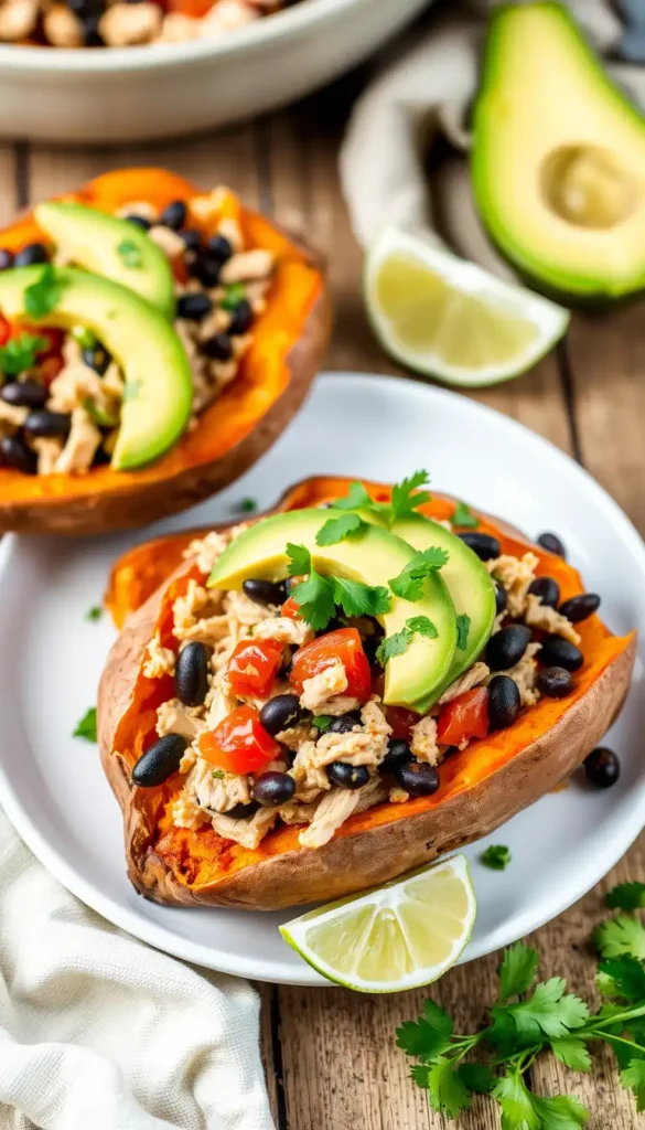 Turkey Stuffed Sweet Potatoes