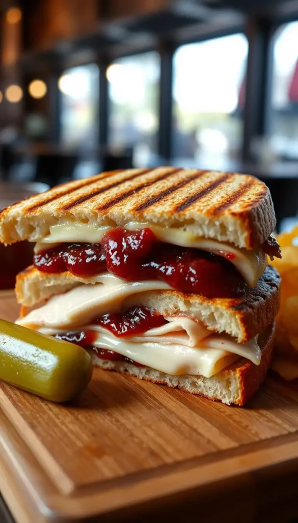 Turkey and Cranberry Panini