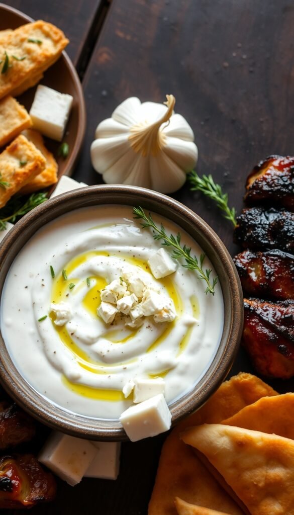 Tzatziki Sauce with Feta Cheese