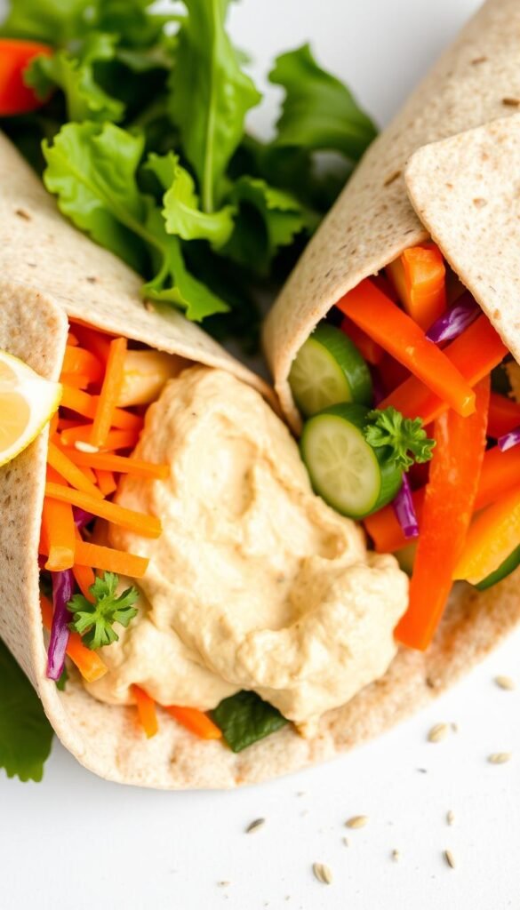 Veggie and Hummus Wrap