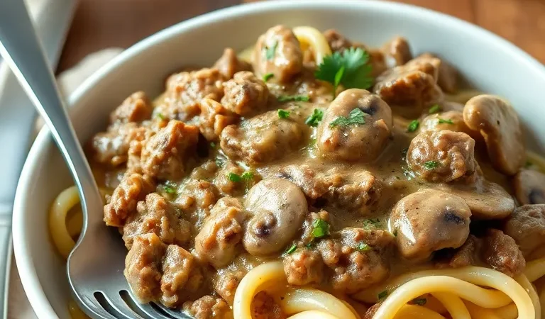 Beef Stroganoff with Ground Beef: A Comforting Classic Made Easy