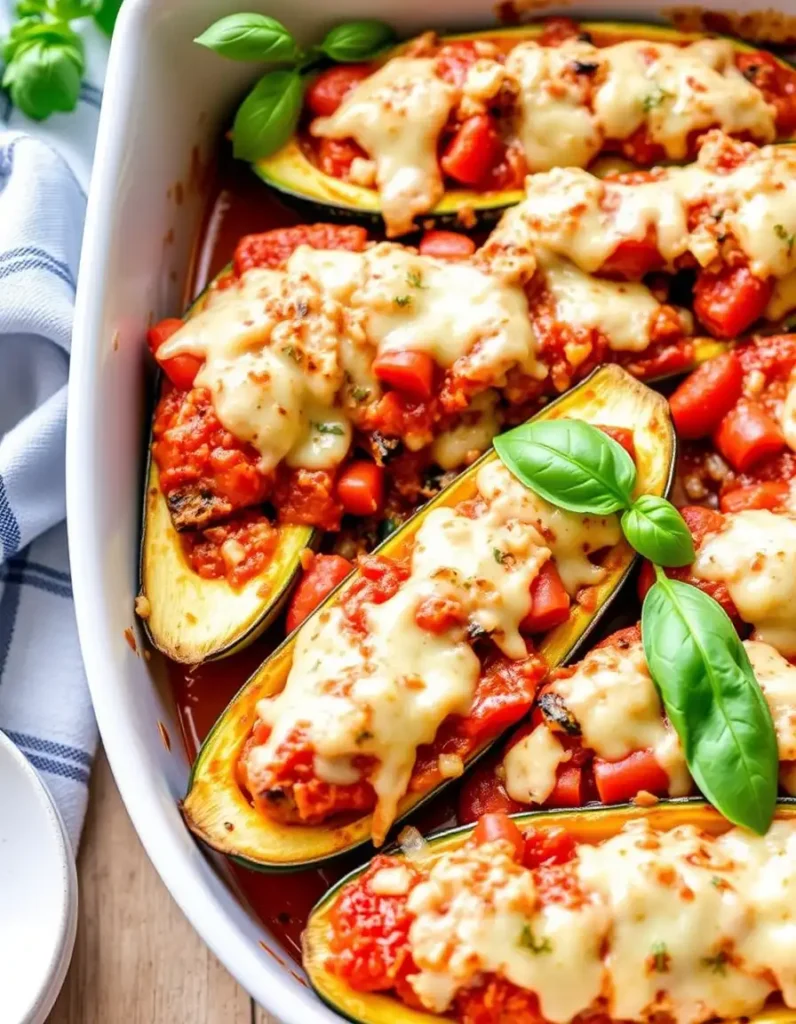 Zucchini Boats with Sausage