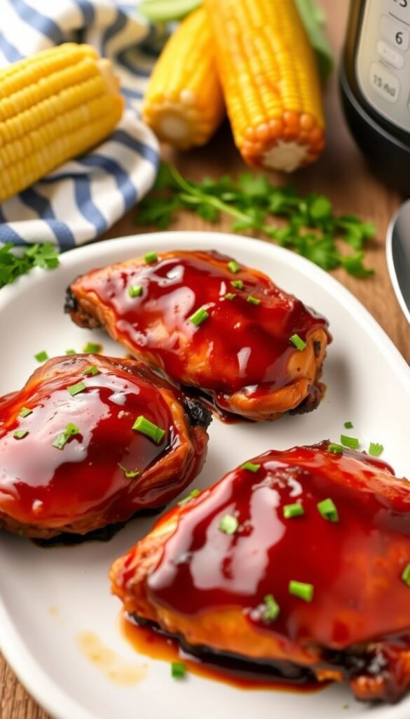 Air Fryer BBQ Chicken Thighs