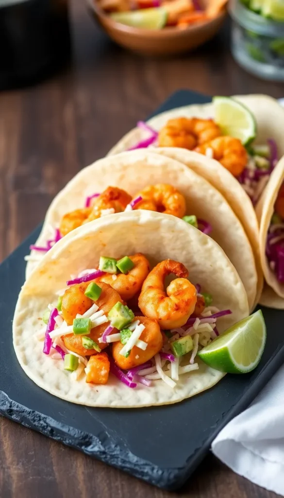 Air Fryer Shrimp Tacos