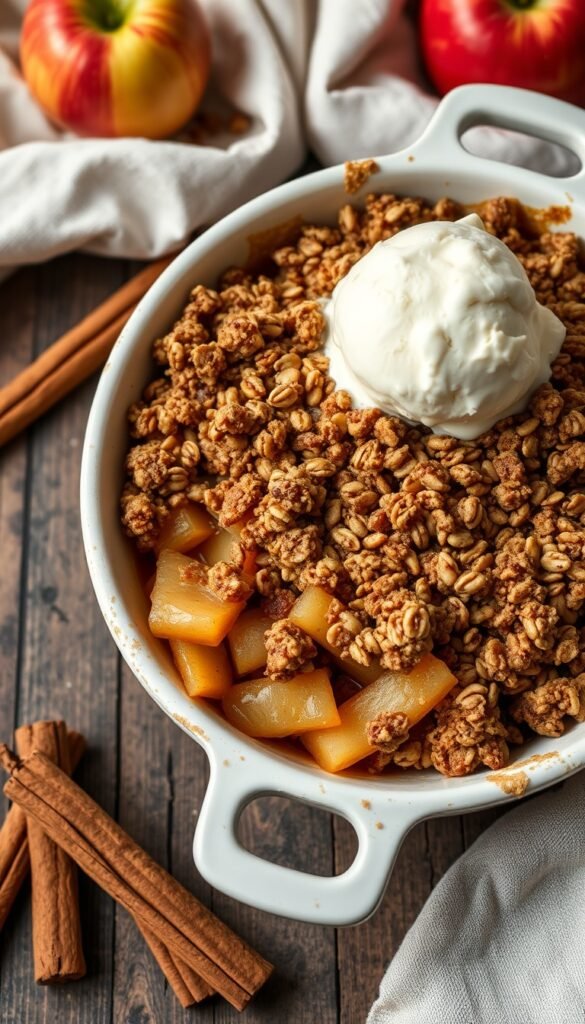 Apple Crisp with Oat Topping