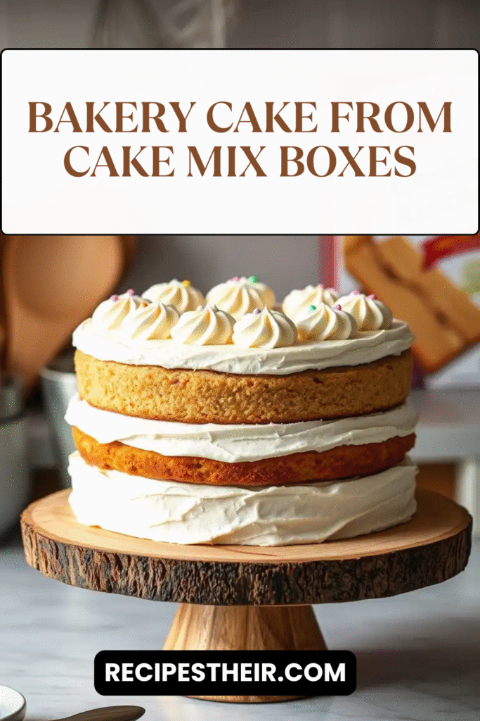 Bakery Cake From Cake Mix Boxes