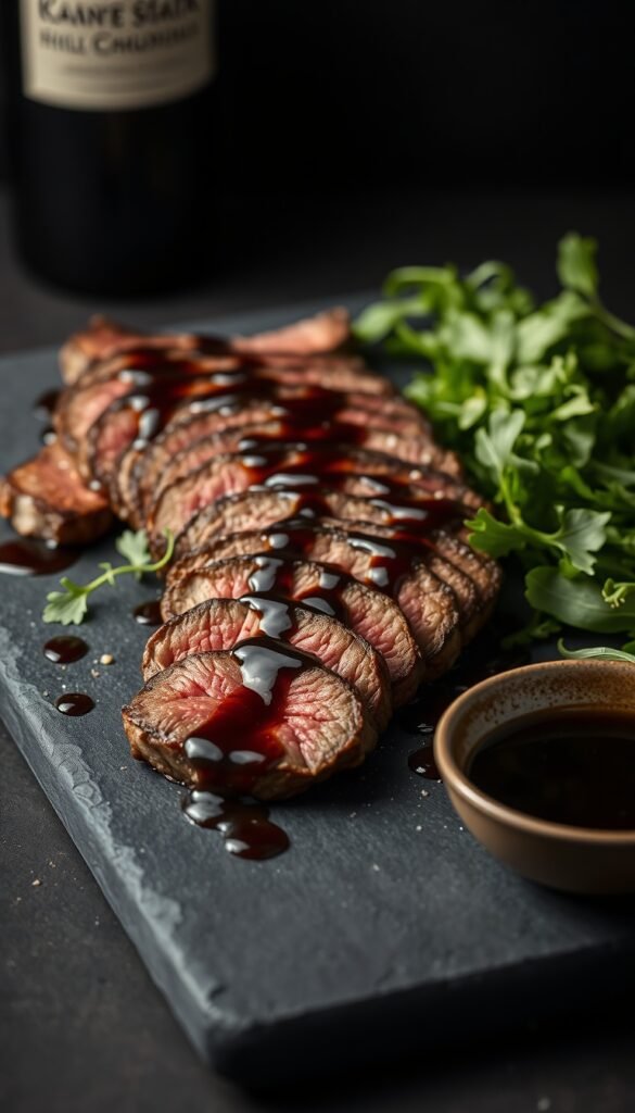 Balsamic Glazed Flank Steak