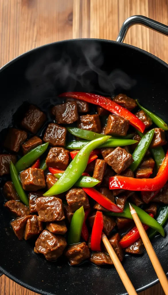 Beef Stir-Fry with Ginger and Soy Sauce