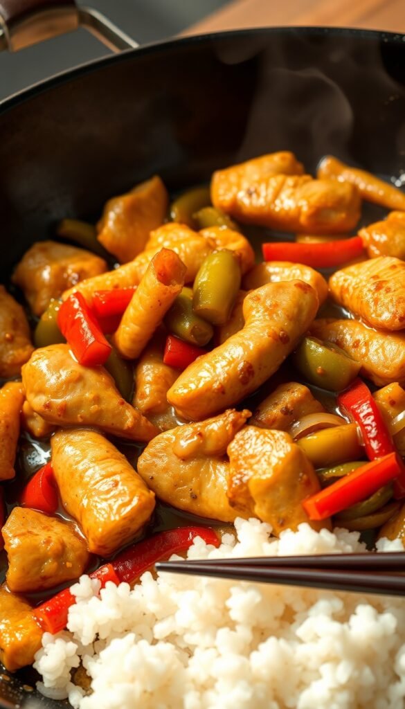Bell Pepper and Chicken Stir-Fry