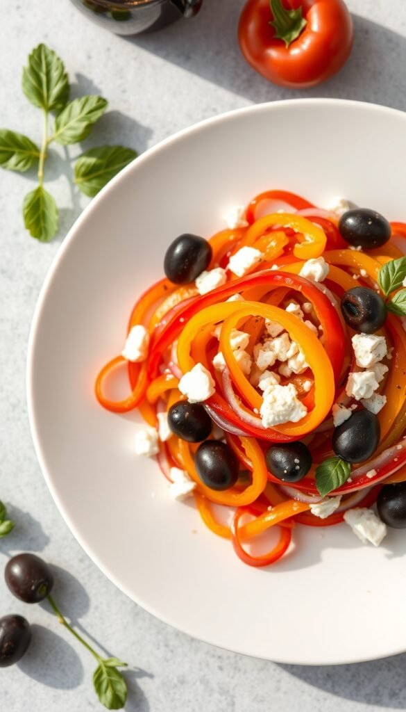 Bell Pepper and Feta Salad