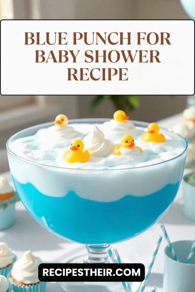 Blue Punch for Baby Shower Recipe