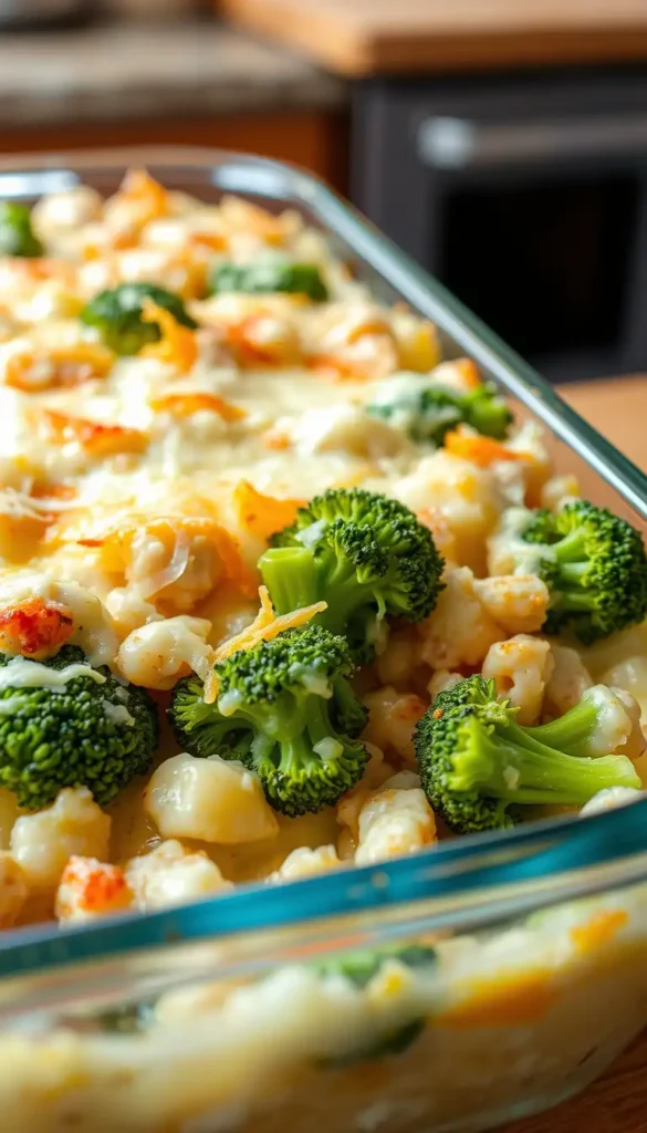 Cheesy Broccoli Chicken and Rice Casserole
