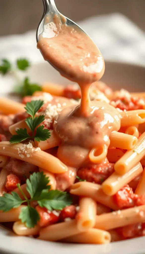 Cheesy Tomato Cream Sauce (Pink Sauce)