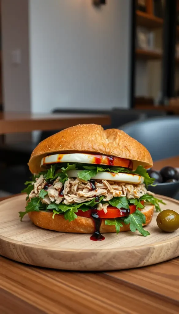 Chicken Pesto Mozzarella Sandwich