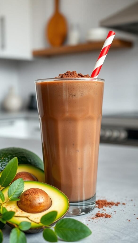 Chocolate Avocado Protein Shake