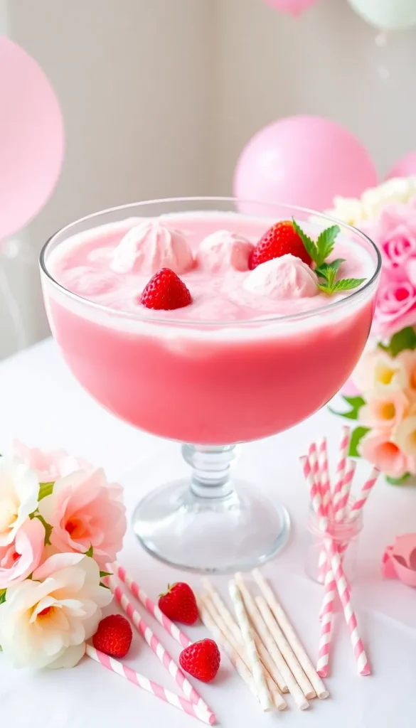 Classic Pink Punch for Baby Shower Recipe