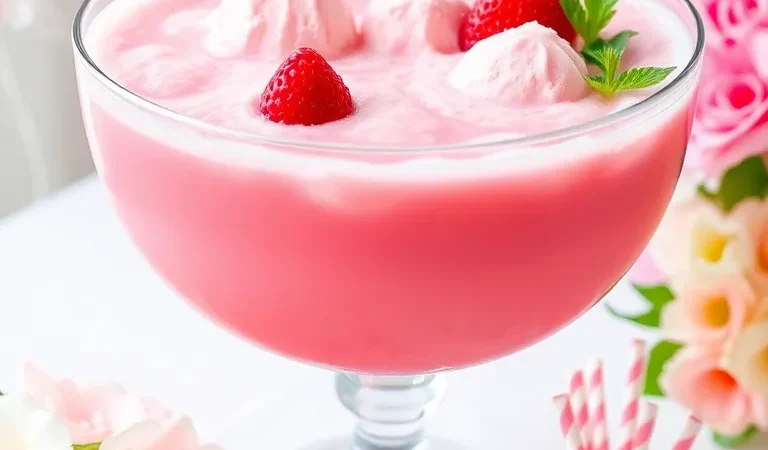 Pink Punch for Baby Shower Recipe: A Sweet & Refreshing Party Drink