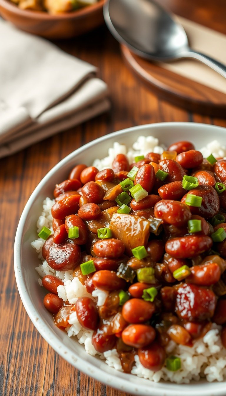Classic Red Beans and Rice (New Orleans-Style)