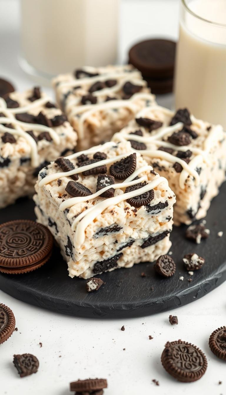 Cookies and Cream Rice Krispie Treats