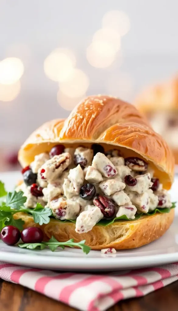 Cranberry Turkey Salad Sandwich