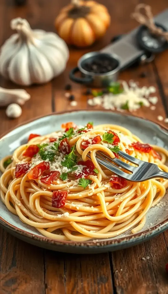 Creamy Bacon Carbonara Pasta