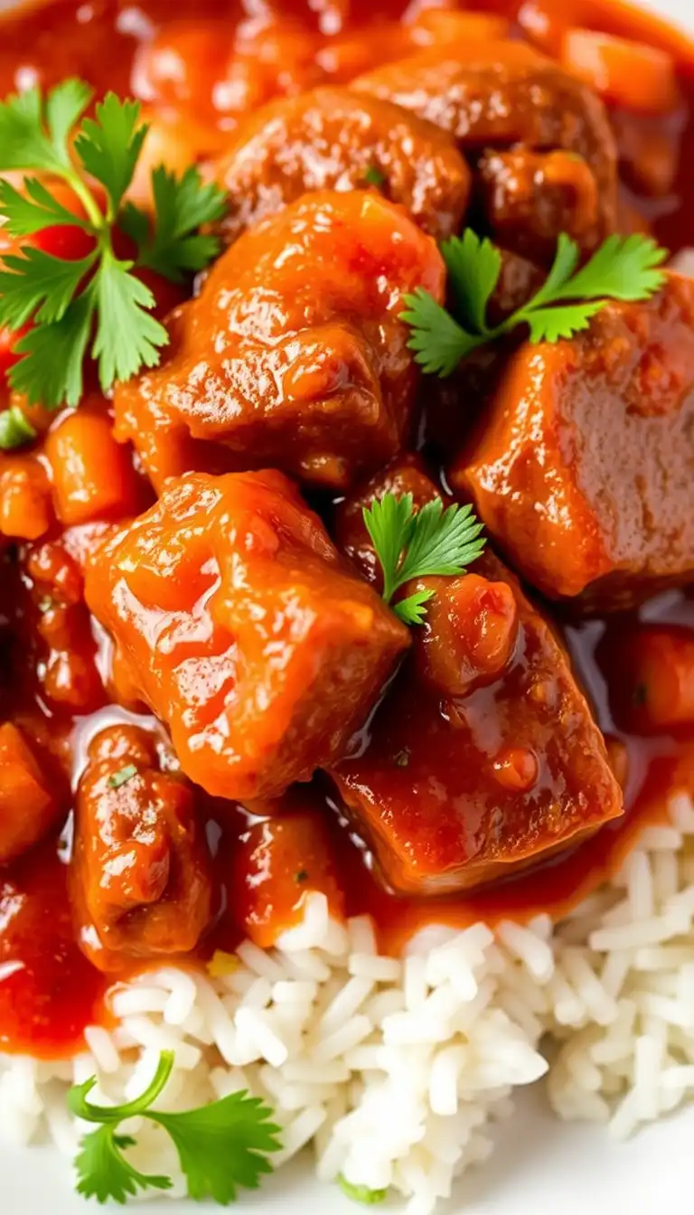 Crock Pot Cube Steak with Tomato Gravy