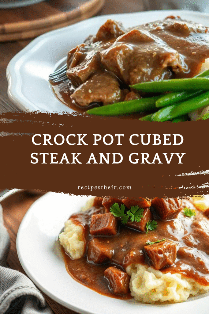 Crock Pot Cubed Steak and Gravy