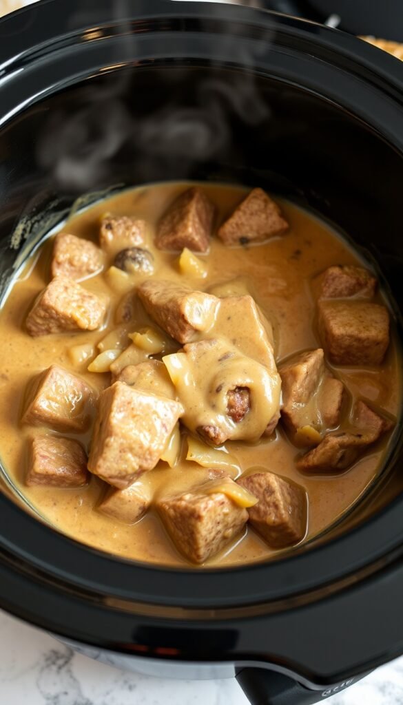 Crockpot Cube Steak and Gravy