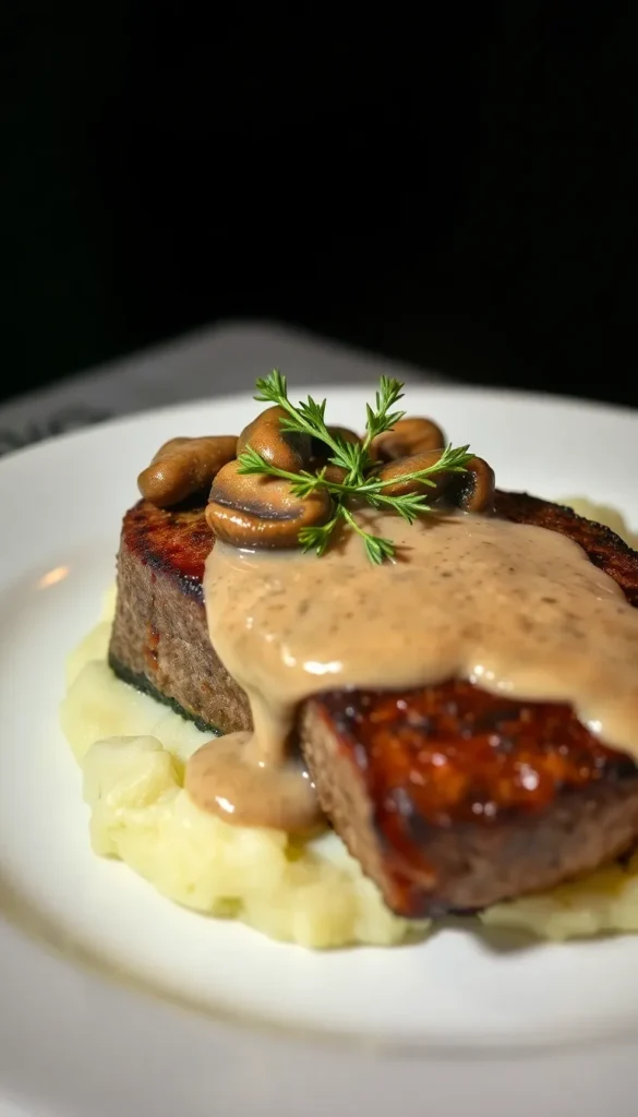 Cube Steak with Mushroom Cream Sauce