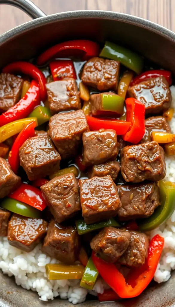 Cube Steak with Onions and Peppers