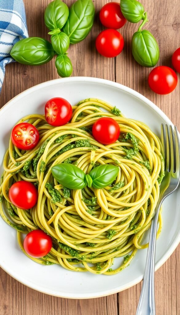 Dairy-Free Pesto Pasta
