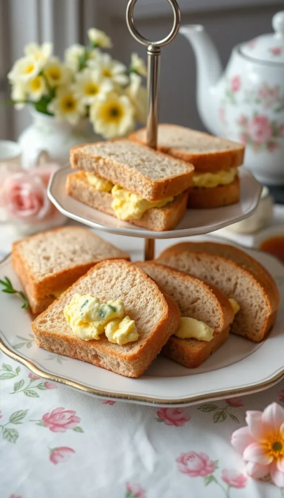 Egg Salad Tea Sandwiches