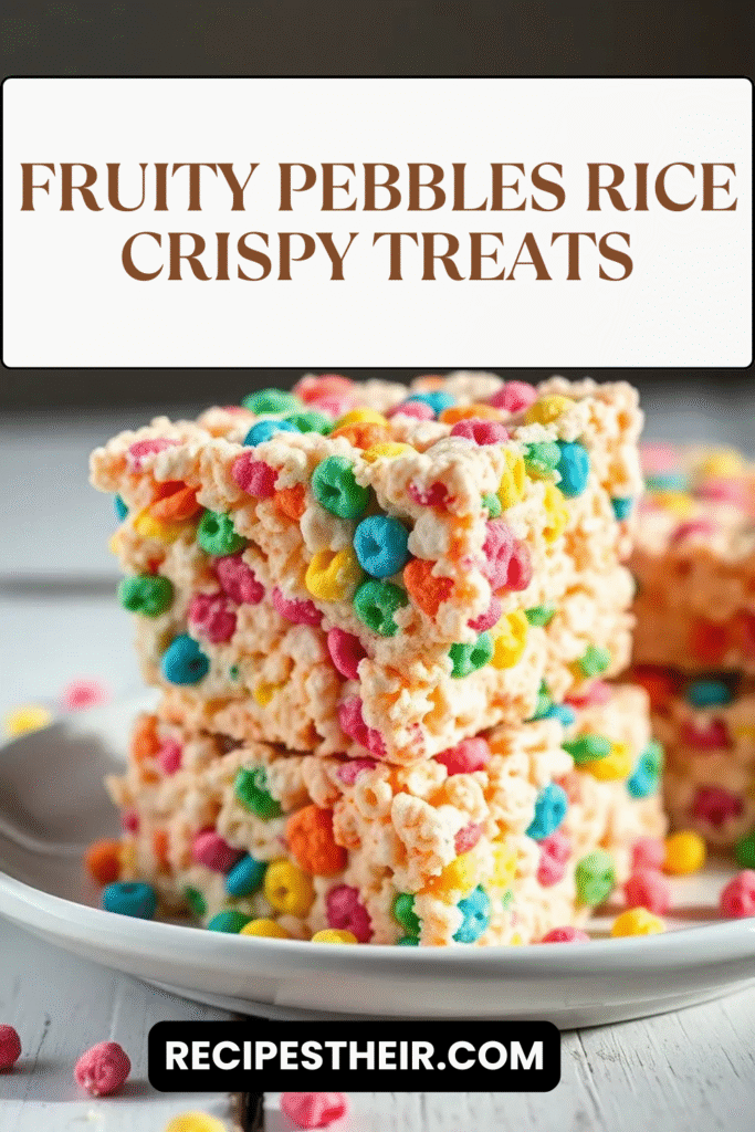 Fruity Pebbles Rice Crispy Treats