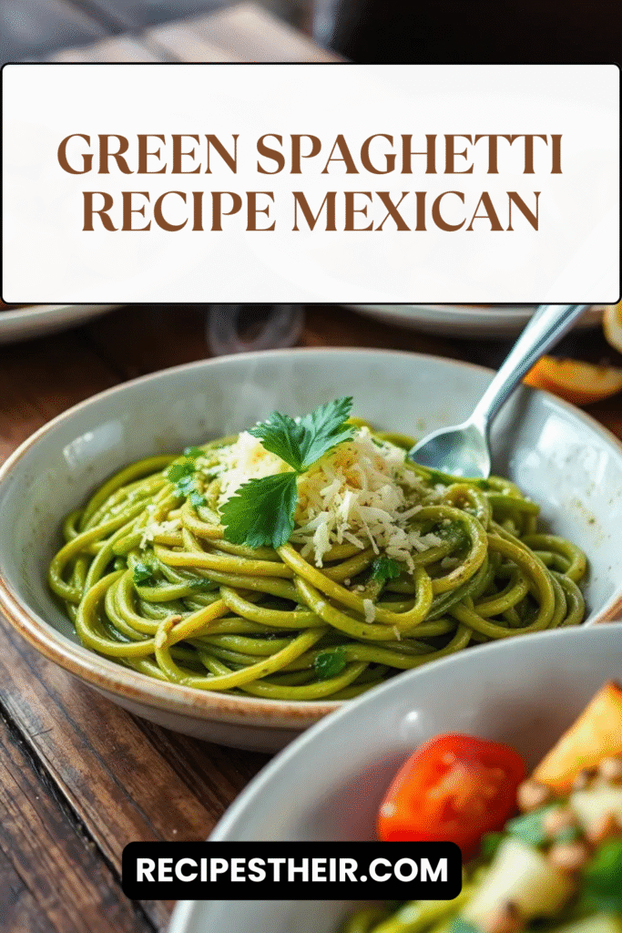 Green Spaghetti Recipe Mexican