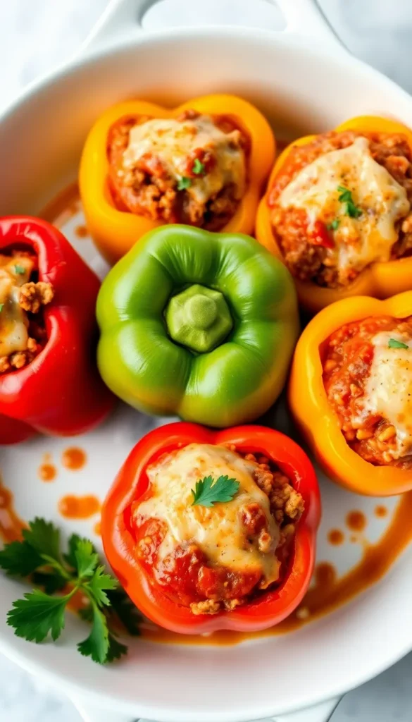 Ground Beef Stuffed Peppers