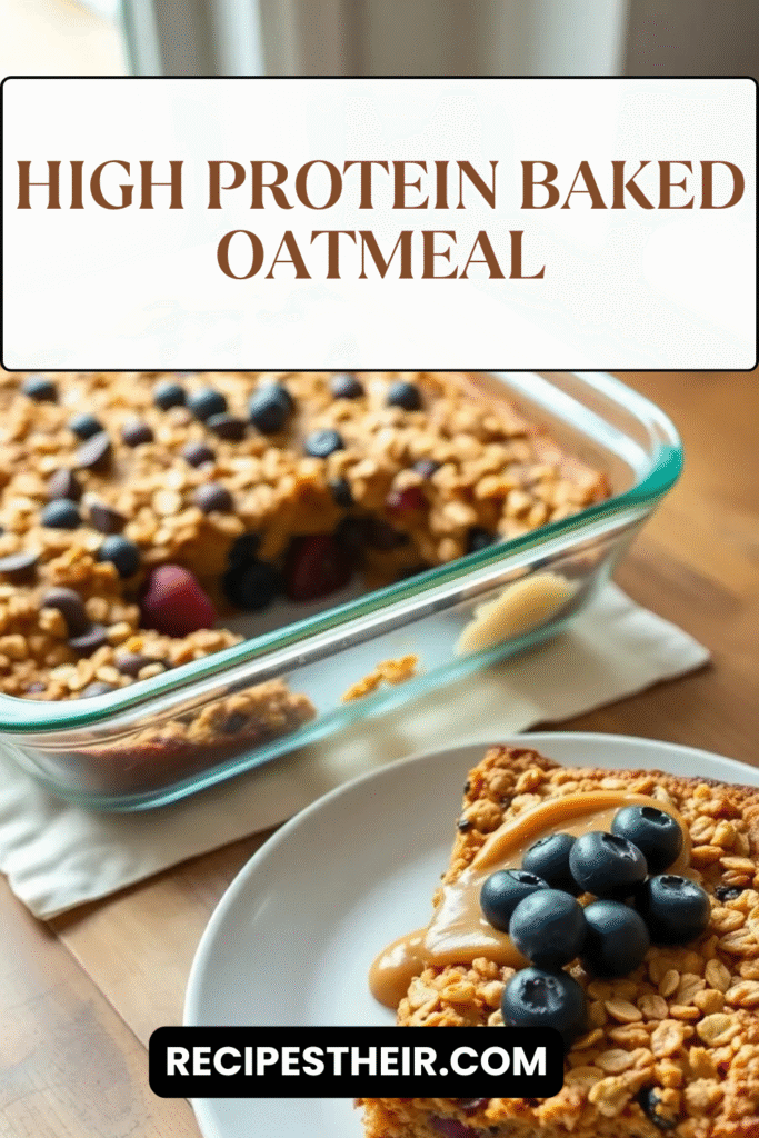 High Protein Baked Oatmeal