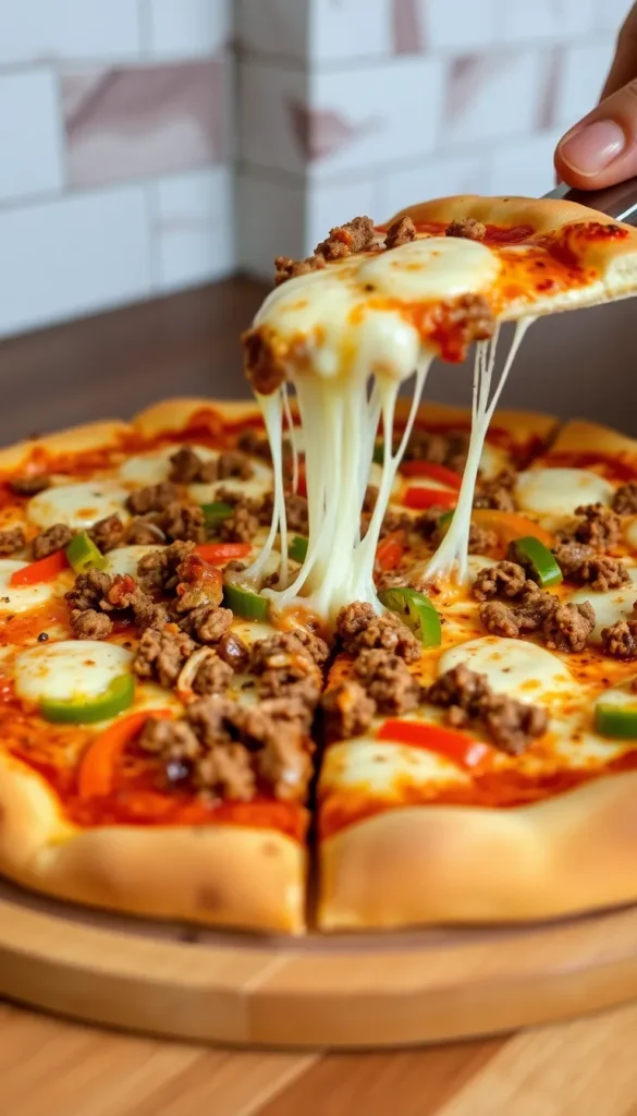 Homemade Beef Pizza