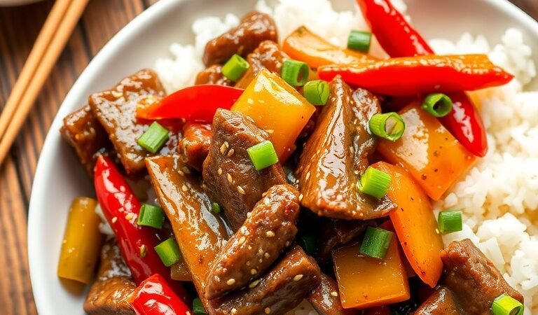 Pepper Steak and Rice: A Flavorful Classic Comfort Dish