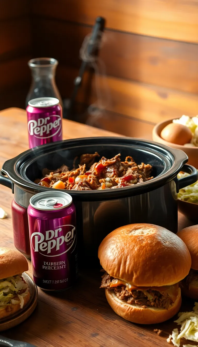 Dr Pepper Pulled Pork Crock Pot Recipe – Tender, Juicy, and Flavorful