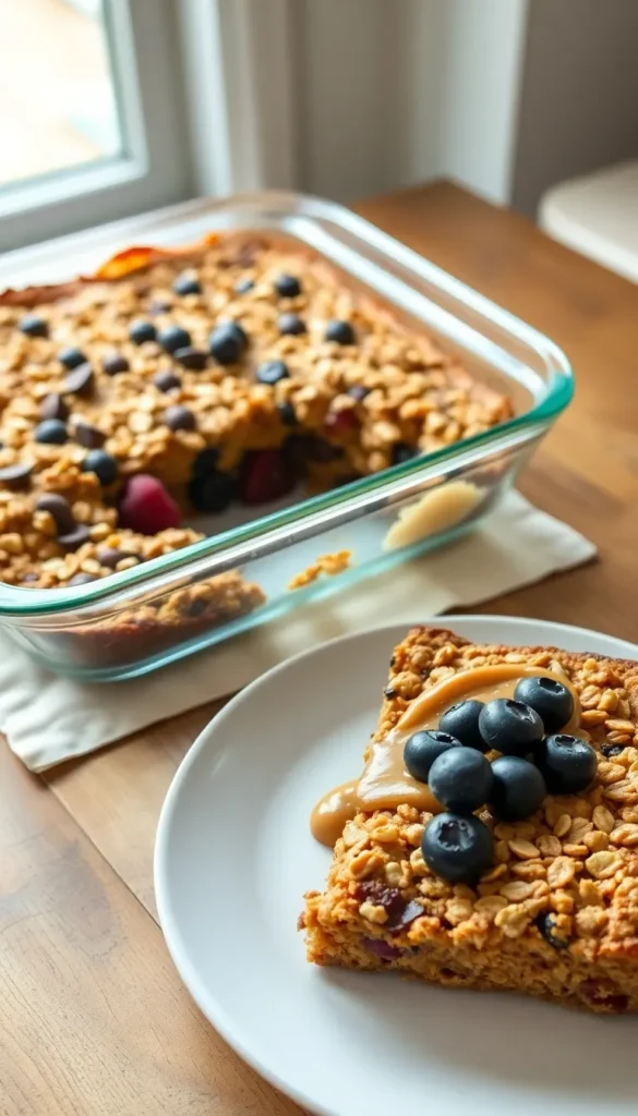Ingredients for High Protein Baked Oatmeal