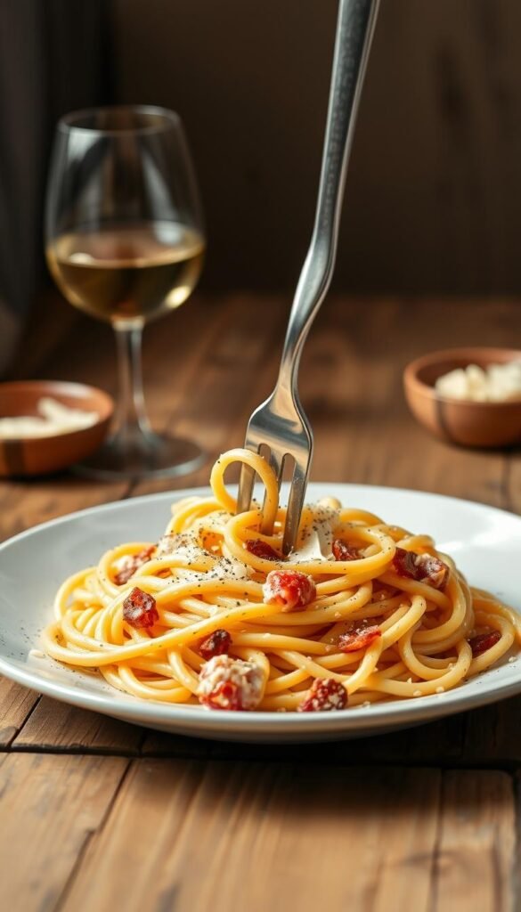 Ingredients for Pasta Carbonara Recipe